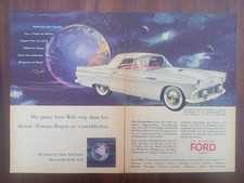 Ford Thunderbird, freie Welt, Werbung advert pubblicità Reklame, 1955