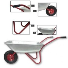 Gartenschubkarre 80L Schubkarre Schiebkarre Hofkarre 100kg Gartenkarre verzinkt