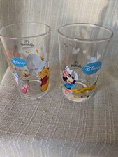 2 x Sammelgläser Senfglas Disney TV Figuren Winnie Pooh + Minnie Maus