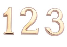 Hausnummer Messing Zahlen 0 -