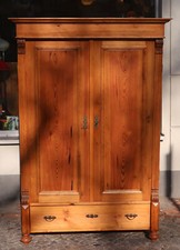 GRÜNDERZEIT  KLEIDERSCHRANK  WEICHHOLZ  2TÜRER  SCHUBLADE