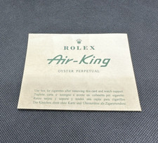 Original ROLEX Vintage Box Card AIR-KING CIGARETTES Zigaretten Karte