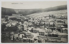 Ilmenau MANEBACH i. Thür. * schöne Ansicht, Bahnschienen, Bahnhof? * AK um 1910