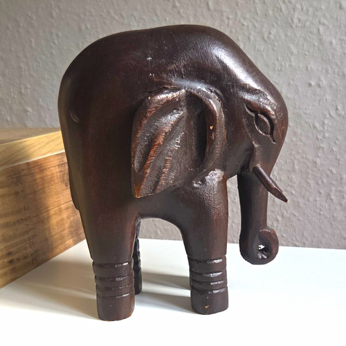 Elefant holz dekofigur - elefant, holz-dekofigur