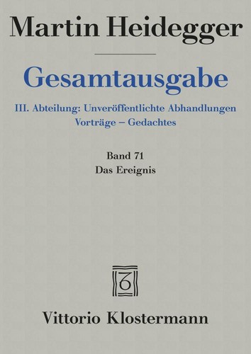 Martin heidegger gesamtausgabe - heidegger,