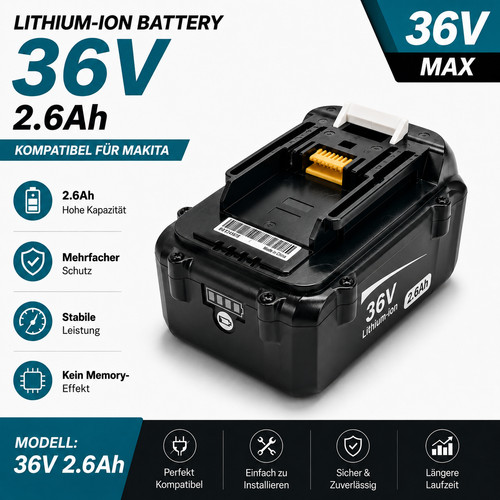 36v akku für makita 194874 - für, 194874-0