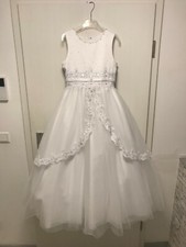 Emmerling "Eleonor" Kommunionskleid mit Stickereien, Gr. 11L (ca. 152/158)