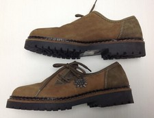 Herren Trachten Schuhe  Haferlschuh Gr. 40 - seitliche Schnürung braun Edelweiss