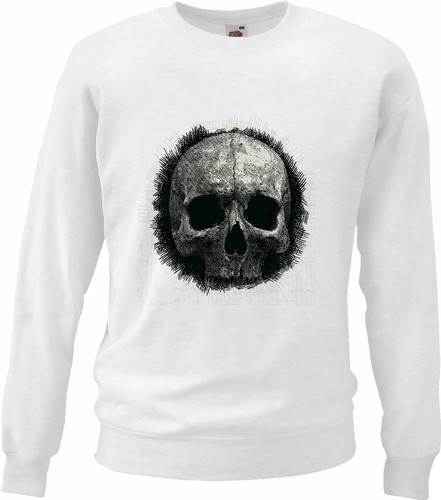 Sweatshirt vintage skull - sweatshirt,