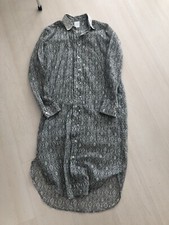 Kleid, Schwarz/Weiß Muster, Gr. 34,wie Neu, leicht fließender Stoff