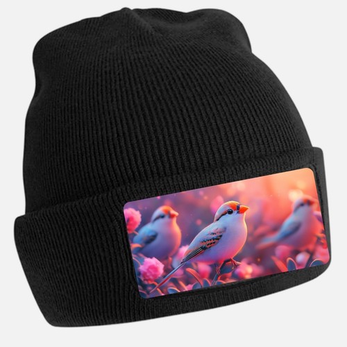 Schwarze beanie mütze mit - schwarze,