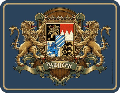 Blechschild bayern wappen - blechschild, bayern-wappen