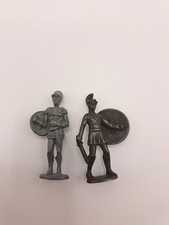 Vintage Zinn Figuren aus 80 er - Ü-Ei - 2 Stück - Griechische Krieger