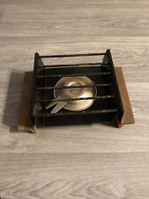 Vintage Stövchen Metall Holz