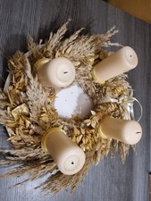 Adventskranz Trockenblumen Kranz Weihnachtsdeko