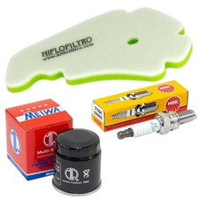 Set Luftfilter Ölfilter Zündkerze Wartung für Gilera Runner 125 4T VX 2002-2017