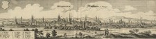 MÜHLHAUSEN - Panoramaansicht - Merian - Kupferstich um 1645