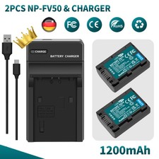 2x NP-FV30 NP-FV70 Akku Für