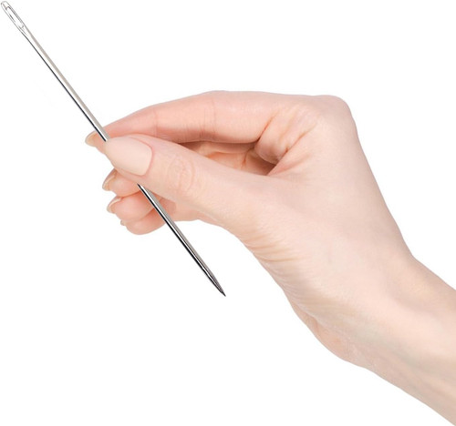 Lange nähnadel 15cm - lange, edelstahl