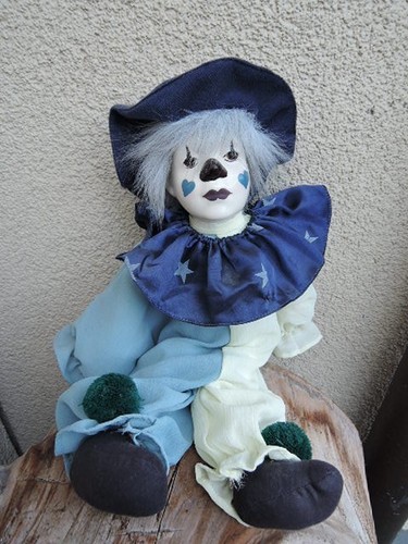 Porzellanpuppe harlekin mit - porzellanpuppe,