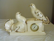 Uhr Tischuhr Kaminuhr Keramik