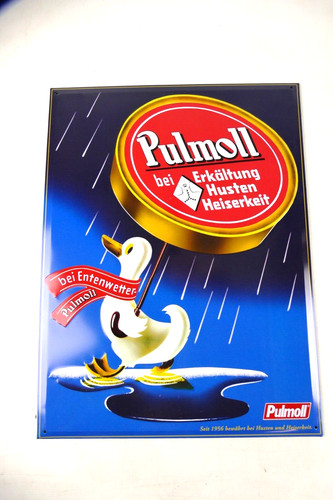 Blechschild pulmoll geprägt - pulmoll,