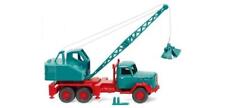 Wiking LKW Magirus Eckhauber Fuchs Kranwagen wasserblau 066204