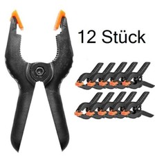12 Stück Klemmen – Federzwingen Leimklemmen für Basteln, Handwerk & DIY Projekte