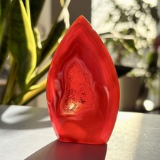 Rote Achat Spitze | Geode |