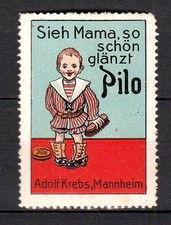 425562/ Reklamemarke – Pilo Schuhcreme - Mannheim - ungebraucht