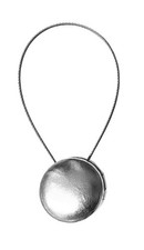 Raffhalter Magnetisch 30 cm Ø 40mm Silber »Köln«  Vorhanghalter