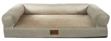 Petlando Alabama Ortho orthopädisches Hundebett bequem beige Größe L 125x75x22cm