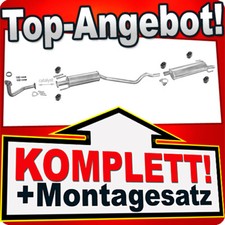 Auspuff für OPEL ASTRA F 1.4 1.6 CC Schrägheck 1996-1998 +Rohr Auspuffanlage