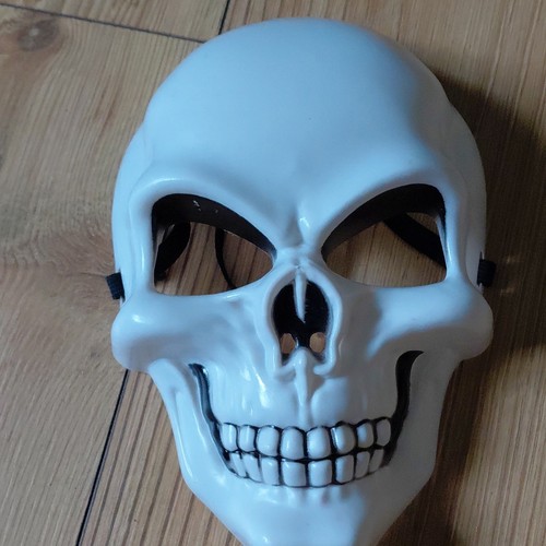 Totenkopf maske kunststoff mit - kunststoff,