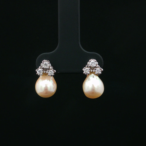 Elegante perlen ohrringe - elegante, mit