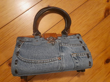 Handtasche Western Jeans Leder