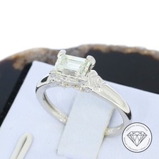Wert 14.850,- IGI zertifizierter Diamant Brillant 1,01ct Ring 750 Weiß Gold xxyy