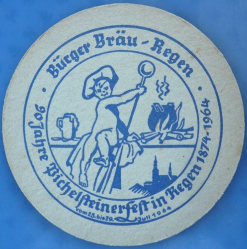 Alter bierdeckel bürger bräu - bierdeckel,