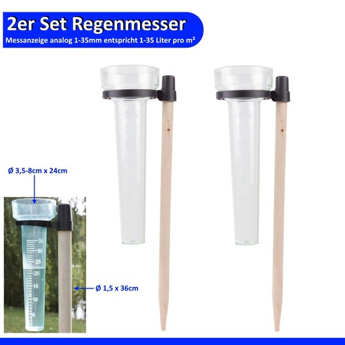 Regenmesser kunststoff mit - regenmesser,