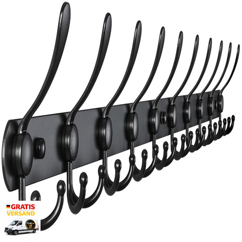 Garderobenleiste 96cm haken - garderobenleiste,