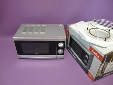 AMICA AMG20M70GSV 20L 700W Mikrowelle mit Grill / Rost Mikrowellenofen, silber