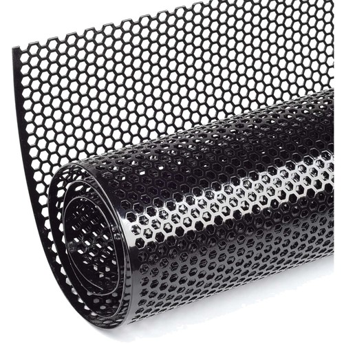 Schwarzes aluminium renngitter - schwarzes,