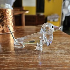 Swarovski Kristallglas Figur Dackel Hund