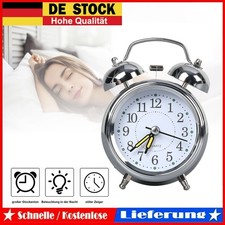 Retro wecker + Snooze lauter Alarm lautlos kein Ticken Vintage 3ZOLL DE STOCK