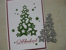 Tannenbaum Sterne Weihnachten - Stanzschablone Stanze