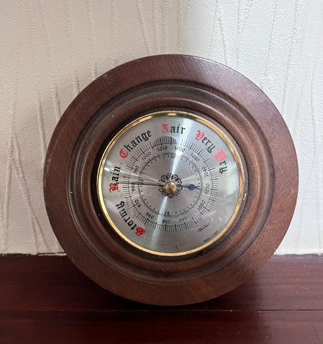 Vintage fischer barometer - vintage,