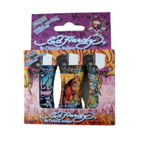 9 Feuerzeuge von Ed Hardy Sammler Feuerzeuge, jeweils 3 x 3 Packung Nachfüllbar