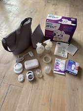 Philips AVENT elektr. Doppelmilchpumpe Premium Set SCF397/11 TOP in OVP