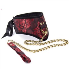 PU Leder Bondage Halsband gepolstert BDSM Slave Haltungskorsett Bondage Fetisch