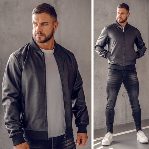 Kunstlederjacke bomberjacke - kunstlederjacke,